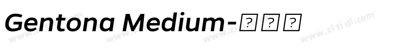 Gentona Medium字体转换